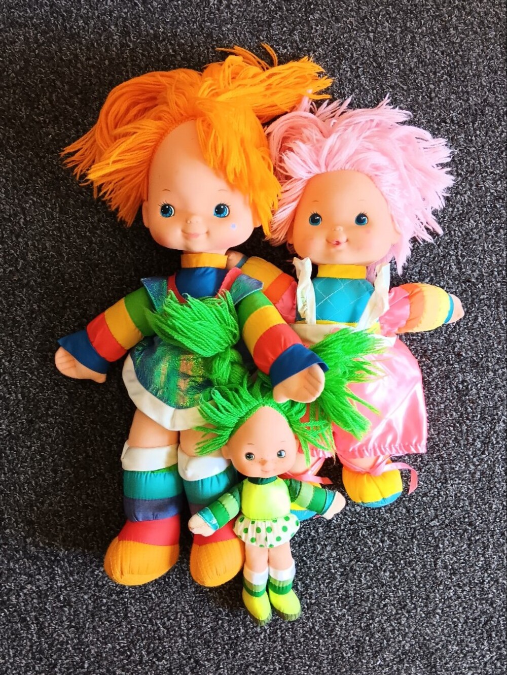 1983 Rainbow Brite, Tickled Pink & Mini Baby Brite Vintage Doll Set, 80s Kids - Picture 14 of 14